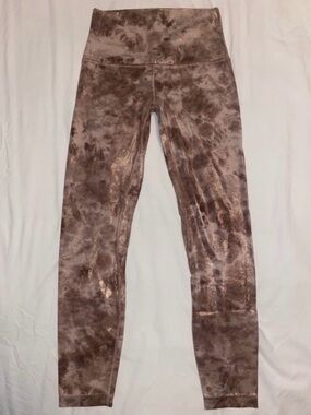 ✨ Lululemon Align High-Rise Legging Shine Diamond Dye Misty Cacao Dot Foil